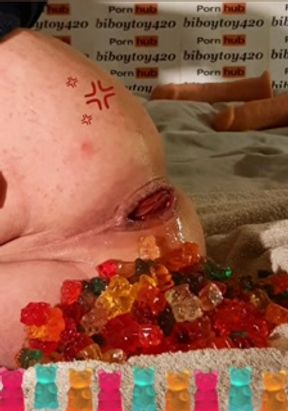 Huge anal prolapse play compilation #1