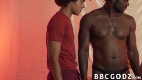 Barely Legal - Ebony Jock Is Raw Fucking Guys In Threesome