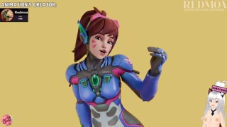 My stepsister gives me the best blowjob and eats my cum Overwatch (Misfitbite Animation) - Jazziuu