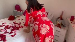 Raw &mdash;  passionate wife sex on Valentine's Day &mdash;  husband wants a perfect Roman-style orgasm&#x1F4A6;