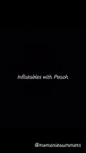 Inflatables with Peach