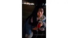 Chinese Babe’s Wild Outdoor Liaison – Steaming Trysts Busty Bistro Fun