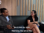 Stepson with BBC fucks his MILF Stepmom in my first interracial experience until he cums in my mouth
