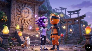 Ninja Laranja Fucks Uva Ninja in the Forest Near the Hidden Village Forbidden Forest Sex Ninja Laranja and Uva Ninja Near the Village Secret Forest