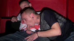 two scally boy tatoo fuck in cruising with sneaker and piss at the end