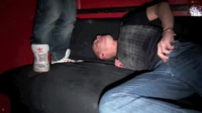 two scally boy tatoo fuck in cruising with sneaker and piss at the end