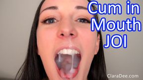 Clara Dee Finger Sucking JOI With Huge Sloppy Facial and Cum Play