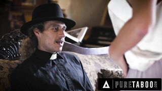 PURE TABOO Devout Priest Gives In To Sinful Nympho Lesbians Spencer Bradley And Mona Azar