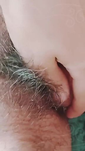 Horny Hairy Pussy Fucks His Cock