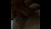 Masturbating in my hotel room with big thick dildos stretching pussy FTM trans