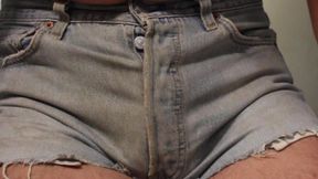 My dirty Levis 501 jean shorts teaser