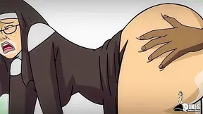 Hentai Mom Nun Gets Her Virgin Ass Stretched by BBC in Every Hole