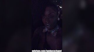 Fun Ebony Hoe At Coachella