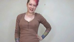 Oiling up my fake tits