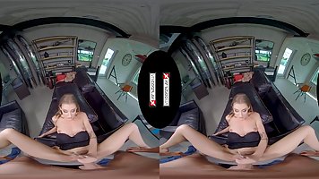 Tiffany Tatum is a smoking hot blonde in erotic, black lingerie, who likes to get fucked