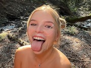 Cumslut Hiking The Canadian Wilderness Leads To Massive Facial - Cumshot - AlexAndAva - 4K