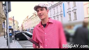 Gay guy is spreading wild pleasures with his hot oral-stimulation