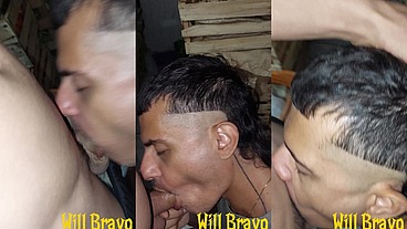Novinho safado que trabalha comigo exibindo a pica pra me comer e botar pra mamar