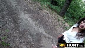 Naughty brunette Helina Dream loves to suck cock and ride it