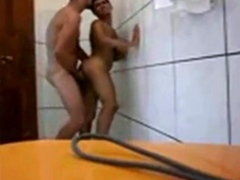Asian Twink Fucked in the Bathroom by Big Cock