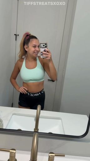 Peeing from behind