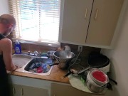 A Sink Full Of Dishes & One Cute Cabana Boy