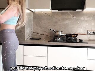 My Ally's Mamma Caught Me Hard and Helped Me Cum Quickly - Amateur with Talk
