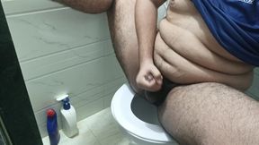 Liquid spilled in the bathtub