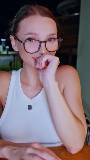 'Looks Like We Got Caught' - Fucked Her to Squirt on the First Date in a Public Toilet   Clip 1