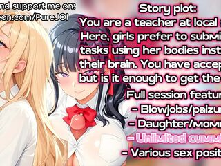 Cuties from Saimin Seishidou are passing teacher's particular exam (Sex JOI)