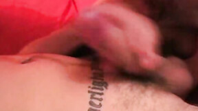 Horny Zeke pounds his booty in an anal fucking with his tatted ex Tyler
