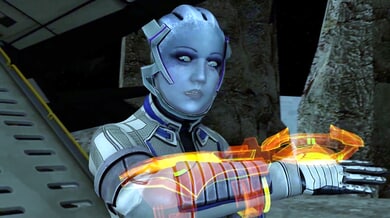 Alien heroine in sci-fi parody takes creampie in futuristic climax