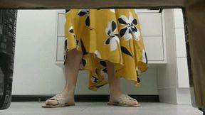 Make your boy cum with big juicy load right under slutty skirt MP4 HD 720p