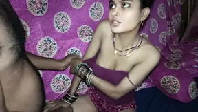 Horny Indian wife gets fucked by her stepson in a sexy video.
