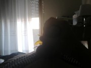 Joven amateur se pajea durante sus vacaciones en tenerife