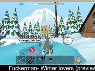 Fuckerman- Winter lovers (preview) Action, 2D, CG, Adult, Toon, fuckerman, Fur, futa, game, NSFW, winter