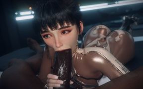 Madruga3d Intense Hardcore Sex: Busty White Woman with Tight Ass Passionately Fucked by Massive Black Cock