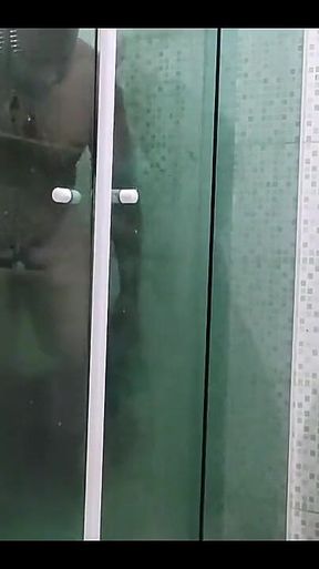 Hot Mature Enters the Bathroom with Her Naughty Stepson and Takes a Lot of Cum in Her Mouth
