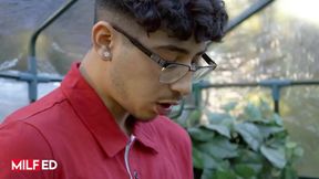 MILFED - Busty Milf Jenna Starr Smashes Young Stud Diego Perez And Makes Him Cum All Over Her Garden