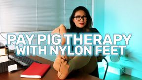 Pay Pig Counseling With Nylon Feet