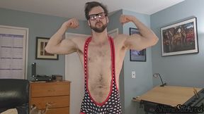 Arm Flexing Variations in a Star Spangled Singlet