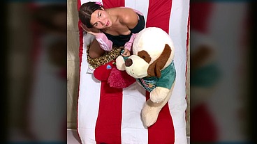 TS Angelique Monroe - A little fun with my toy dog