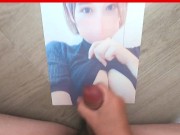 巨乳マスク美人の顔にぶっかける／Ejaculate on a busty mask beauty