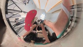 8K MARTINA AND Tony flip-flops crush and humiliate dwarfs