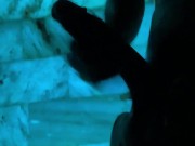 Quick Cumshot Clip Of Silhouette 👤💦 Male Moaning ASMR
