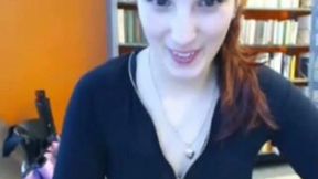 Hilarious red haired girl chatted with my friend and acted cute