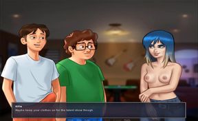 Summertime saga - Eve little tits college party