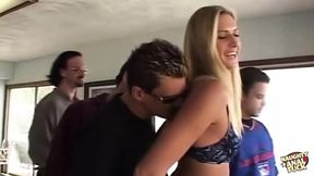Toogle tongue licking dual vaginas &mdash;  his rigid pole primed for rectal ravishment