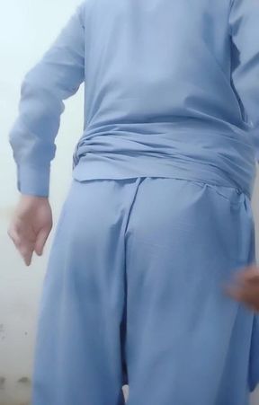Pakistani Desi Shalwar Kamees Boy Show His Beautiful Ass