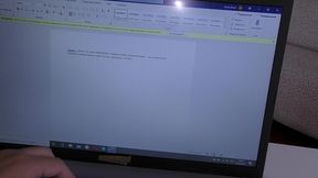 fucking in a home office with an employee